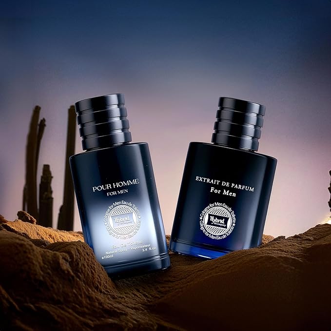 Hybrid & Company Mens 2 Pcs Crisp Eau De Toilette Vaporisateur Natural Spray