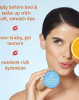 Hempz Hydrating Lip Sleeping Mask - Triple Moisture Fresh Citrus (.95 Oz.) | Overnight Hydrating Lip Balm for Dry Lips, Lip Repair, Chapped Lip Treatment & Nourishment for Women