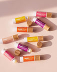 Raw Sugar Lip Love Bundle - Lip Balm made with Safflower Seed Oil, Beeswax, Shea Butter & Coconut Oil to Restore Dry, Chapped Lips, Clean Ingredients (Pack of 5)