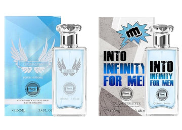 Hybrid & Company Mens 2 Pcs Courageous Into Infinity Eau De Perfum Vaporisateur Natural Spray