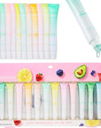 EXPRESSIONS 12pc Lip Oil Set - Flavored Lip Oils Value Pack, Hydrating Lip Oils w/Squeeze Tube Application, Moisturizing Lip Oil Collection for Everyday Lip Care and Lip Repair (FRUITS)