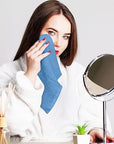 Utopia Towels 24 Pack Cotton Washcloths Set, 100% Ring Spun Cotton, Premium Quality Flannel Face Cloths, Highly Absorbent and Soft Feel Fingertip Towels, Electric Blue
