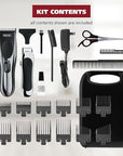 Wahl Clipper Cordless Chrome Pro Hair Clippers for Men and Battery Hair Trimmer Combo for Full Haircuts and Touch-Up Trims – Model 3026590