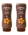 Hawaiian Tropic Island Tanning Lotion - Outdoor Tanning Lotion with SPF 4, Oxybenzone Free Sunscreen, 8oz, Twin Pack