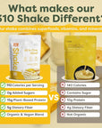 310 Nutrition All-In-One Meal Replacement Shake Powder - Plant-Based Protein Smoothie Blend w/ High Fiber, Probiotics & Adaptogens - Low Carb, Vegan, Keto & Paleo Friendly - Lemon Cake - 14 Servings