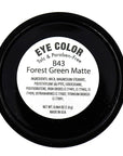 Khaki Grey Dark Green Sage Thyme Forest Fern Matte Opaque Pressed Powder Single Vegan Eyeshadow; Talc, Paraben & Cruelty Free