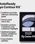 Revlon Eyeshadow Paette, PhotoReady Eye Makeup, Creamy Pigmented in Blendable Matte & Shimmer Finishes 505 Impressionist, 0.01 Oz