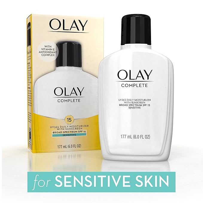Olay Complete Lotion Moisturizer with SPF 15 Sensitive, 6.0 oz each, 2-pack