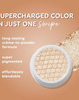 ColourPop Super Shock Shadow - High-Pigment, Crème-Powder Eye Makeup - Single Glitter Eyeshadow with Zero Fallout and Unique Bouncy Texture - Soft Golden Ivory Eyeshadow - Sunrise Hike (0.07 oz)