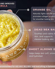 Brooklyn Botany Sweet Orange Body Scrub - Moisturizing and Exfoliating Body, Face, Hand, Foot Scrub - Fights Stretch Marks, Fine Lines, Wrinkles - Great Gifts for Women & Men - 10 oz