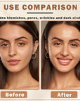 Air Brush Makeup Foundation,Flawless Airbrush Foundation for Older Women,Teenagers,Middle-aged and Mature Skin,Lightweight Moisturizing,Buildable Coverage for Smooth Radiant Skin (02 Beige)