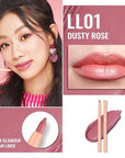 Oulac Waterproof Lipliner Pencil - Smooth and Creamy, Retractable Lip Makeup for Precision Application, Vegan & Cruelty-Free, LL01 Dusty Rose