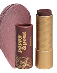 Poppy & Pout All Natural Lip Tint, Cardboard Tube, Hand-Filled, Beeswax, Vitamin E, Coconut Oil, Cruelty Free, All-Natural Shades (Donna)