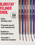 REVLON ColorStay Pencil Waterproof Eyeliner, Smudge-Proof, Eye Makeup with Built-In Sharpener, 211 Cherry, 0.01 oz