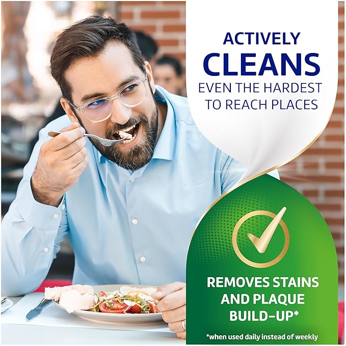 Polident 3 Minute Antibacterial Dental Appliance Cleanser Tablets, 90 Count (2 Pack)