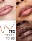 L'Oreal Paris Colour Riche Lip Liner Pencil, Creamy Lip Liner with Omega 3 and Vitamin E, 782 Toffee To Be (Warm Deep Brown), Pack of 2