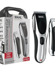 Wahl Clipper Cordless Chrome Pro Hair Clippers for Men and Battery Hair Trimmer Combo for Full Haircuts and Touch-Up Trims – Model 3026590