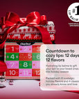 ChapStick 12 Days Advent Calendar Lip Balm Holiday Gift Set, Moisturizing Daily Lip Care For Dry, Chapped Lips, Soothing Hydration, Limited Edition Cozy Flavors, 12 Pack Variety, 0.15 OZ EA