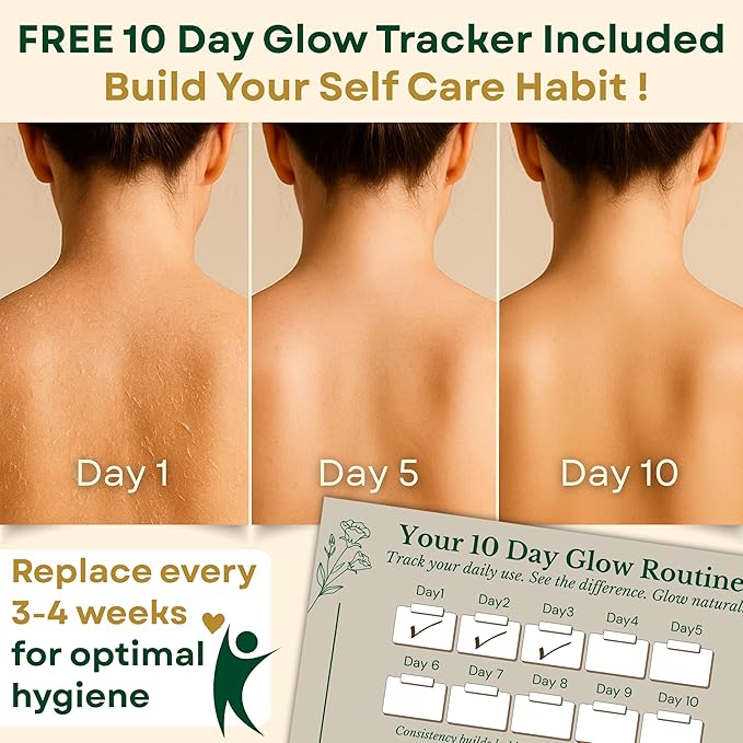 Premium 2 in 1 Egyptian 100% Natural loofah with Handle Back Scrubber for Shower and Massage exfoliating Body Scrubber for Women and Men Back Scratcher washers for Shower loofa Clean Your Back Deeply