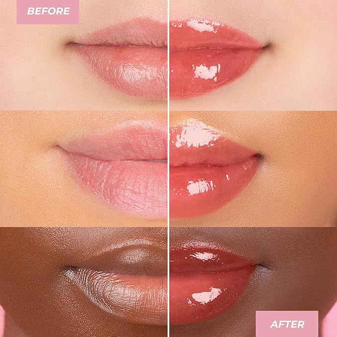 MCoBeauty Lip Plump 4-in-1 Hydrating Lacquer, Lucy Candy Lip
