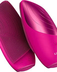 GESKE SmartAppGuided Sonic Thermo Facial Brush | 6 in 1 | Skin Cleansing | Cleansing Brush with Thermal Function | Electric Facial Massager