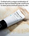 MARLOWE. No. 122 Facial Scrub 6 oz, Gentle Face Exfoliator with Apricot Seed Powder & Pumice, Cleanses & Smooths, Fresh Pine & Agarwood Scent