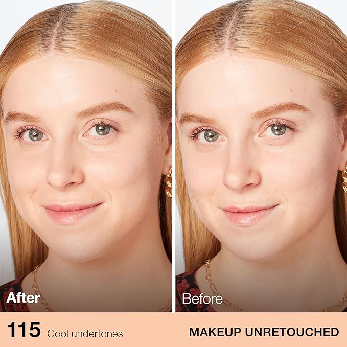 Maybelline Fit Me Dewy + Smooth Liquid Foundation Makeup, Ivory, 1 Count (Packaging May Vary)