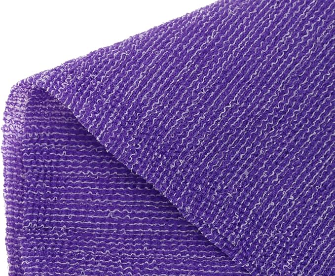 Extra Rough, Exfoliating Washcloth [Made in Japan] Exfoliating Towel Special Texture Makes Fluffy Foam Lather, Back Scrubber, Dead Skin Cell Remover [Loofah for Women and Men] (2pcs Set)