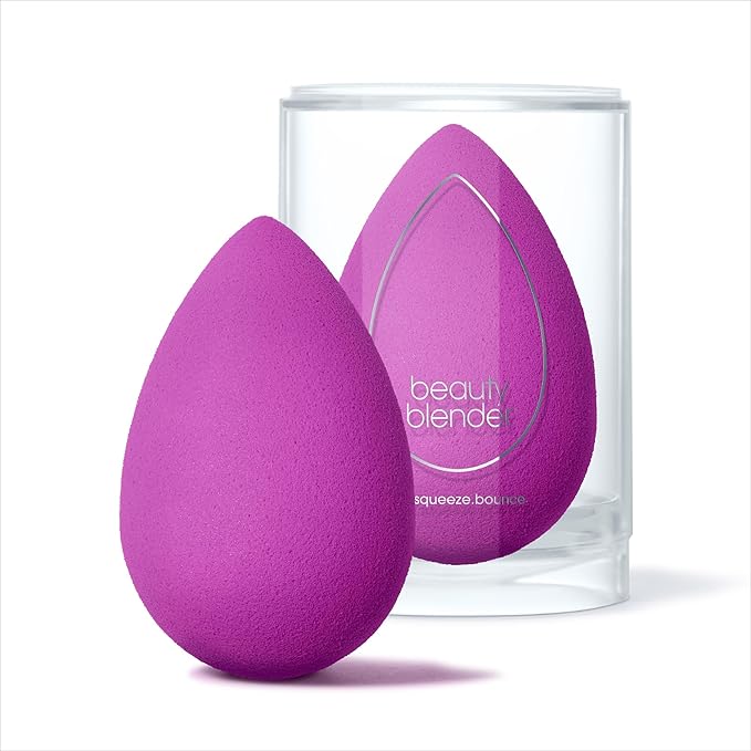 Beautyblender® | Amethyst Beauty Blender Makeup Sponge, Super-Soft Foam Easily Blends Foundations, Powders & Creams, Made in USA, Reusable, Washable, Streak Free Application, Vegan, Cruelty Free