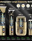 Hair Clippers for Man T-Blade Trimmer Nose Hair Trimmer Electric Shaver Set, Professional Metal Body Barber Clippers Set for Haircut, Men’s Grooming Kit with LCD Display, Ideal Gift for Him