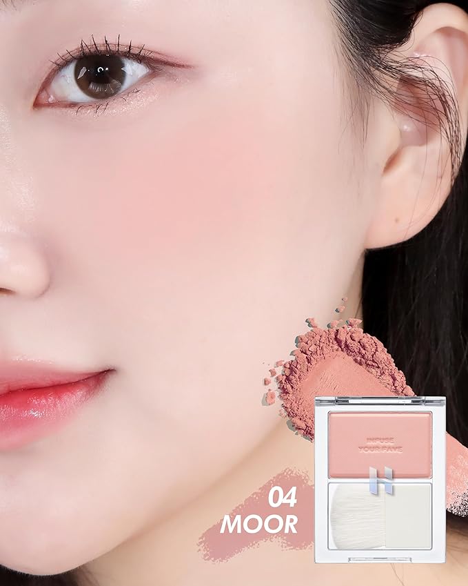 HOLIKA HOLIKA Infusing Blush with Brush - Lightweight,