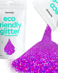 Hemway Biodegradable Glitter Eco Friendly - 100g/3.5oz Bio Cosmetic Safe Sparkle Vegan for Face Eyeshadow Body Hair Festival Makeup Craft - Ultrafine (1/128" 0.008" 0.2mm) - Purple Holographic