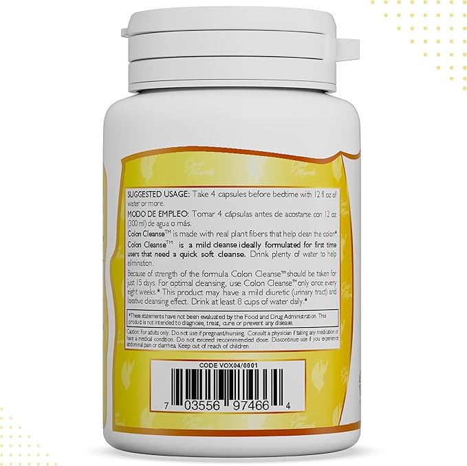 Coco March Colon Cleanse - Dietary Supplement, Cleansing Plant Extracts, Mild Colon Cleanse - Gluten Free, Dairy Free, Soy Free, Keto Friendly, Paleo Friendly, 60 Veg Caps - 15 Servings