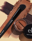 e.l.f. Putty Bronzer Brush, Angled Makeup Brush For Contour & Highlight, Made For The e.l.f. Putty Bronzer, Flawless Sanitary Application