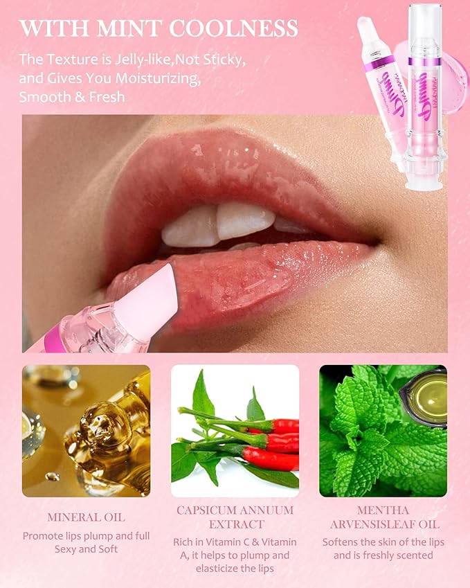 Spicy Lip Plumping Booster,Plumping Lip Oil