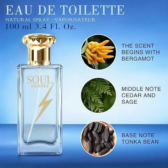 Hybrid & Company Mens 2 Pcs Saturday Night Soul Journey Eau De Perfum Vaporisateur Natural Spray