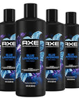 AXE Fine Fragrance Collection Body Wash For Men Blue Lavender 4 Count 12h Refreshing Scent Shower Gel Infused with Lavender, Mint, and Amber Essential Oils 18 oz