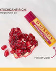 Burt's Bees Lip Balm - Pomegranate, Lip Moisturizer With Responsibly Sourced Beeswax, Tint-Free, Natural Origin Conditioning Treatment, 4 Tubes, 0.15 oz.