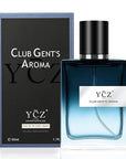 Ycz CLUB GENT'S AROMA Perfume Men, Eau de Parfum Spray, Nightclub Essential Long-Lasting Fragrance, Men's Cologne with Aromatic Woody Notes of Mint, Lemon, Special Occasions Daily Elegance