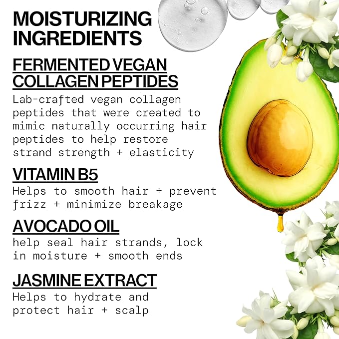 Pacifica Vegan Collagen Leave-In Repair Hair Mask – Leave-In Conditioner Treatment for Dry Damaged Hair, Hydrating Hair Repair Mask to Strengthen, Reduce Breakage & Split Ends Vegan & Cruelty-Free 4oz