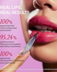 LipLock Jelly Serum for Dry Lips, Long-Lasting, Hydrating, Plumping, Glossy Mask with Rose PDRN, Carrot Collagen, Pillow Peptide, Moisturizing Tinted Lip Balm. (Grape Crush)