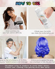 Temporary Hair Color Spray for Adults & Kids - Instant Blue Dye Alternative | Non-Sticky, Washable & Gentle Formula | Party, Halloween, Costume Makeup (150 ml)