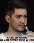 Wahl Lighted Battery Nose Hair Trimmer for Men & Women. Painless, Easy to See Nose, Ear, and Eyebrow Trimming with Built in Light, Battery Included. – Model 3023283
