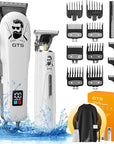 GTSPro Hair Clippers for Men, Clippers and Trimmers Set, Barber Clippers, Electric Hair Trimmer with Box, Gifts for Men White