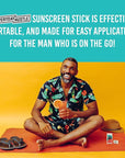 #EverydayHustle Sunscreen Stick For Men, Broad Spectrum SPF 50 Protection for Face and Body, No-Mess Application, 75g