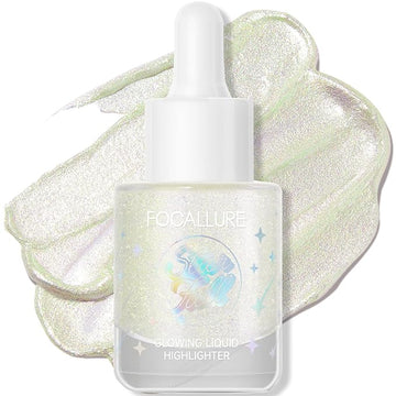 FOCALLURE Starfall Glowing Liquid Highlighter, Shimmering Body Oil,