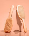 Nature Spell Detangling Hair Brush, Soft Silicone, Eliminates Knots & Reduces Breakage, Suitable for Wet & Dry Hair, Waterproof & Easy to Clean, Glossy Orange