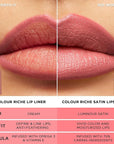 L'Oreal Paris Colour Riche Lip Liner Pencil, Creamy Lip Liner with Omega 3 and Vitamin E, 782 Toffee To Be (Warm Deep Brown), Pack of 2