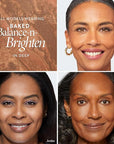 LAURA GELLER NEW YORK Award-Winning Baked Balance-n-Brighten Color Correcting Powder Foundation - Deep - Buildable Light to Medium Coverage - Demi-Matte Natural Finish