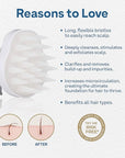 Colorproof Scalp Cleansing Brush for Optimal Hair Health — Scalp Scrubber for Deep Cleansing — Removes Buildup & Impurities, Promotes Shinier & Stronger Hair